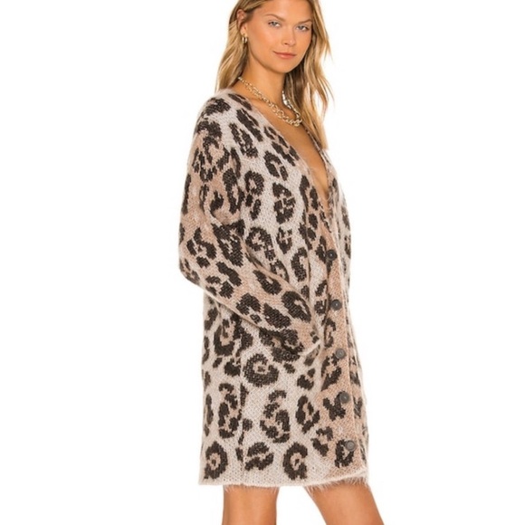 Brochu Walker Leo Leopard Print Sweater coat or Dress - Picture 8 of 15